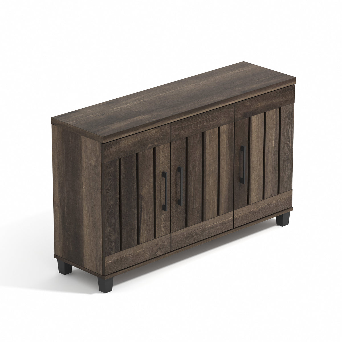 GALANO 16-Pair Shoe Storage Cabinet with 3 Slatted Doors