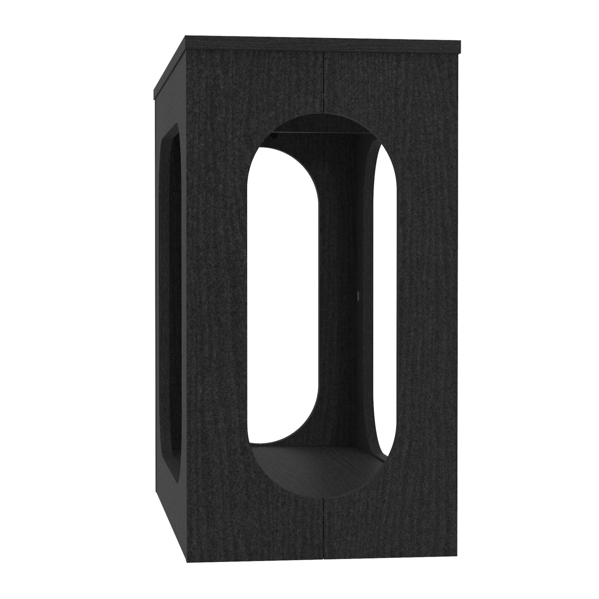GALANO Modern Geometric End Table with Open Shelf, 22", 1-Piece
