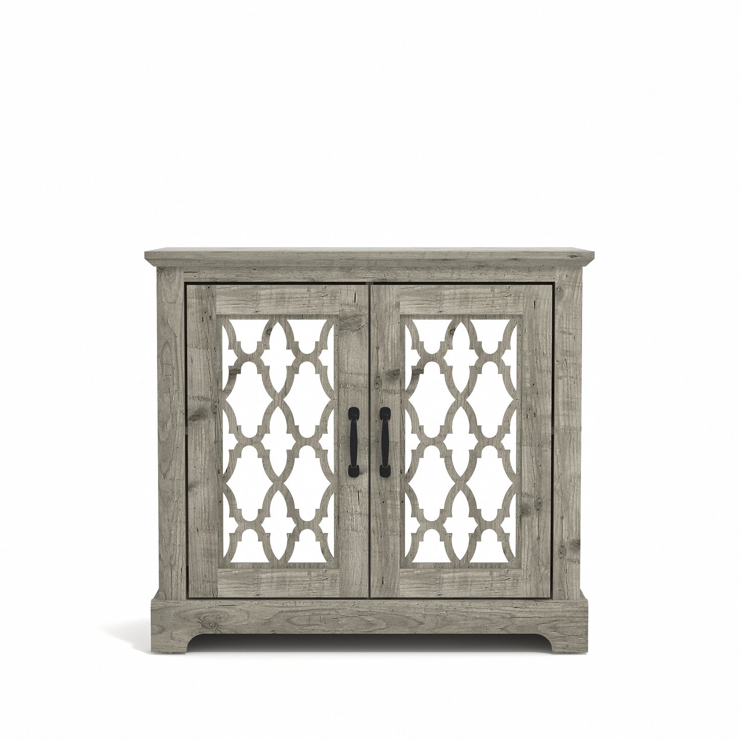 Galano Heron 2 Door Accent Cabinet - Mexican Grey