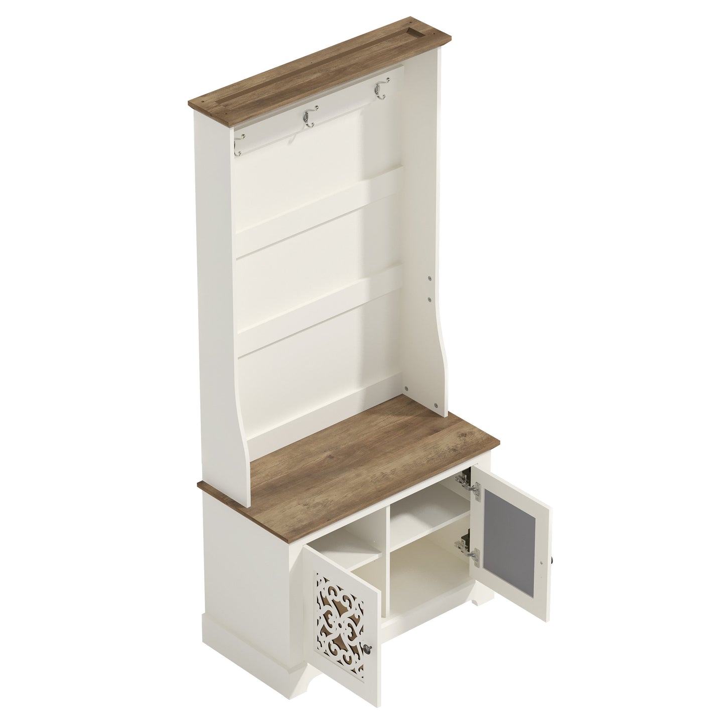 Galano Calidia Cizens Hall Tree - Ivory