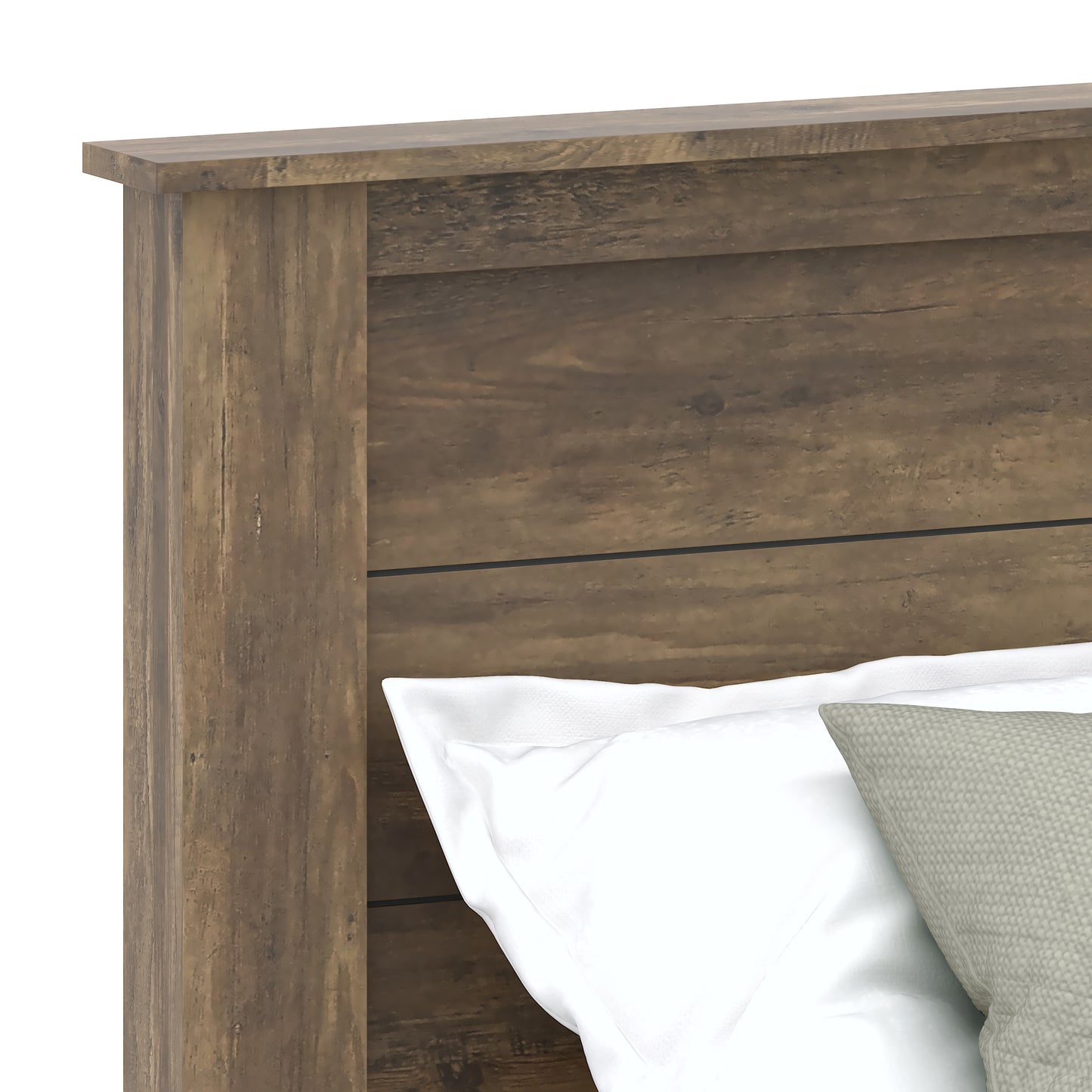 Galano King Tiena Lencia Bed with Headboard – Knotty Oak