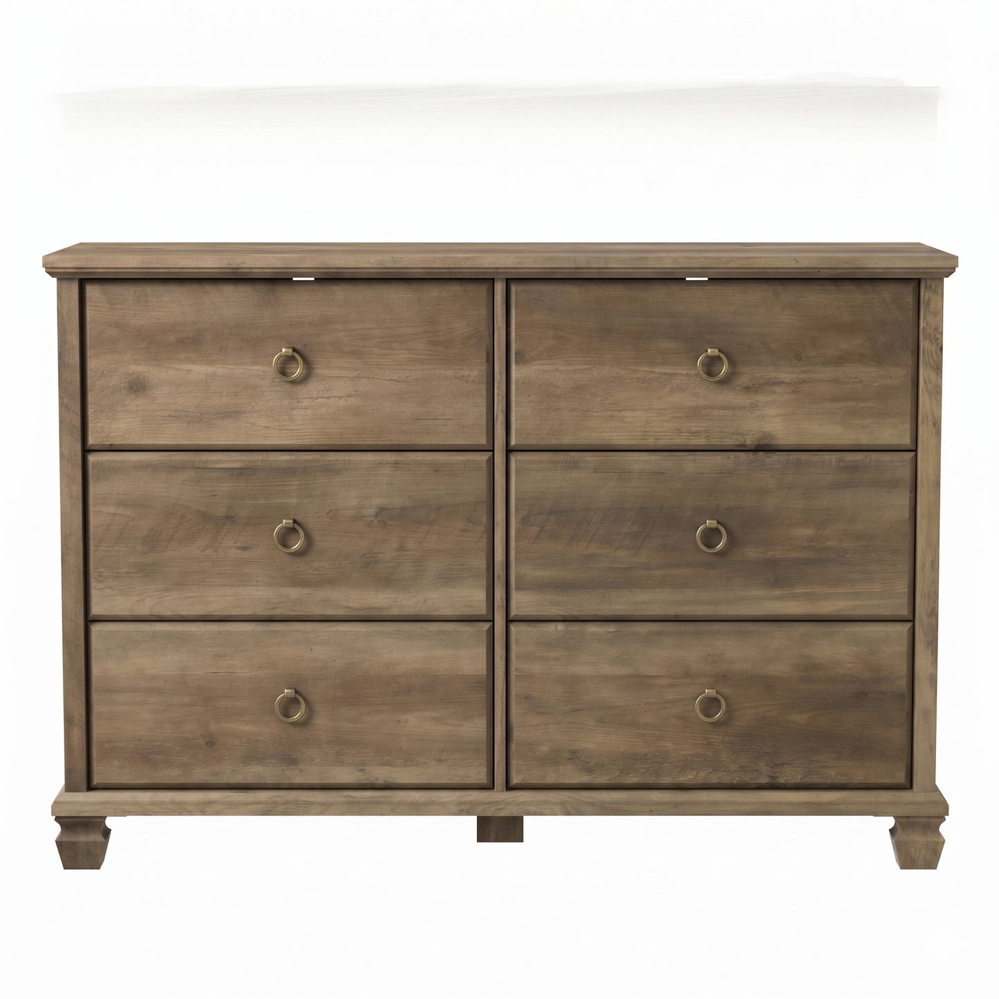 6-Drawer Double Dresser with Interlock System
