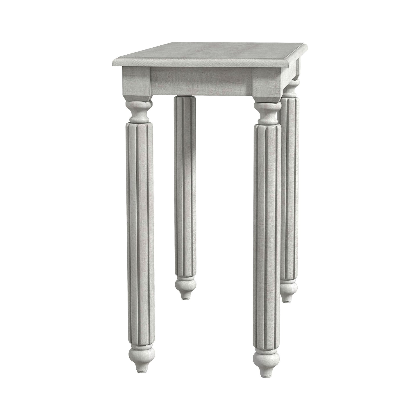 Galano Wood Rectangular End Table with Turned Legs 23.6" W × 11.8" D × 22.2" H
