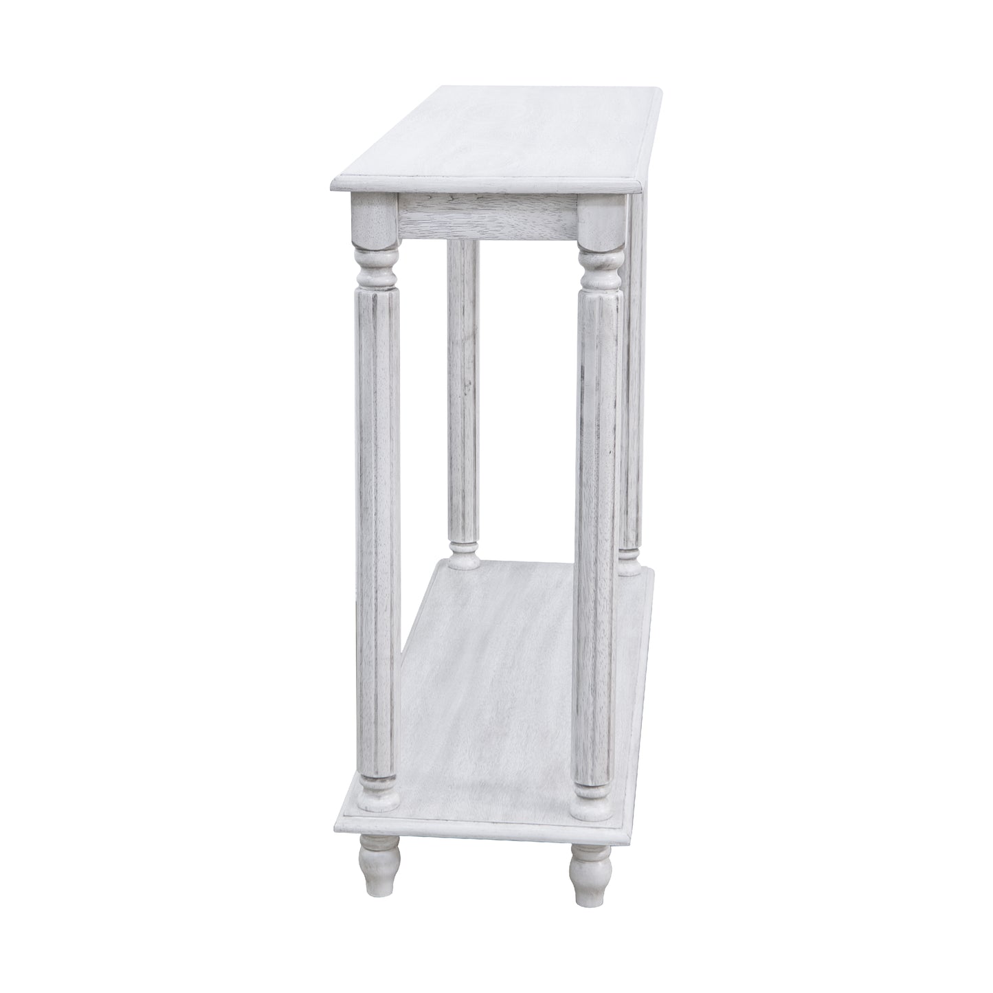 Galano Wood 2-Tier Farmhouse Console Table 35.4" W × 11.8" D × 30.2" H