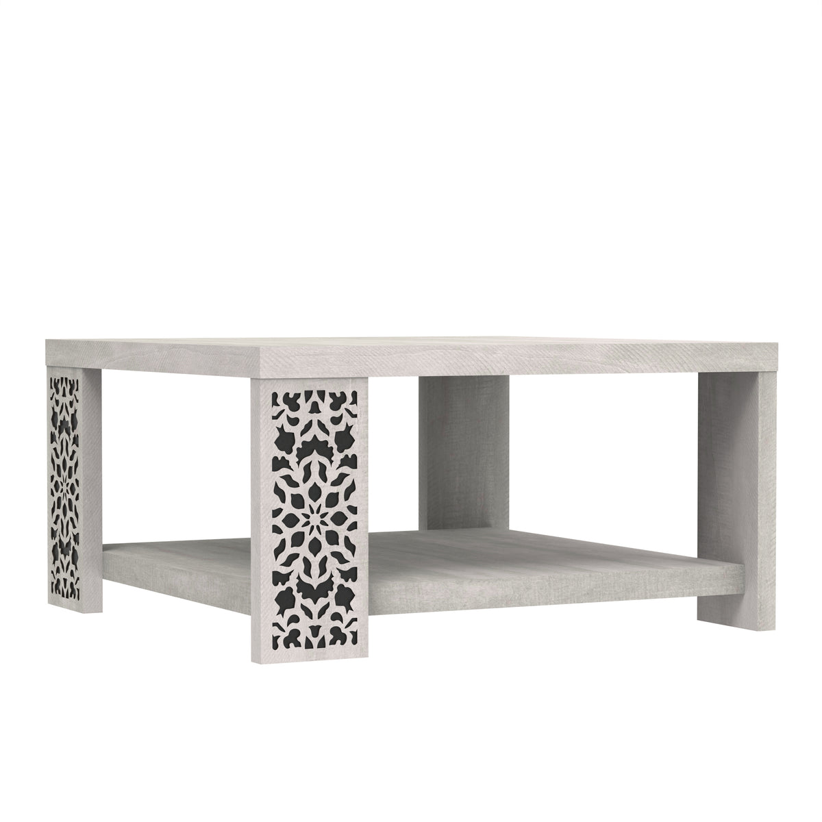 GALANO Square Coffee Table with Storage Shelf, 31.1", 1 Piece GALANO Square Coffee Table with Storage Shelf, 31.1", 1 Piece