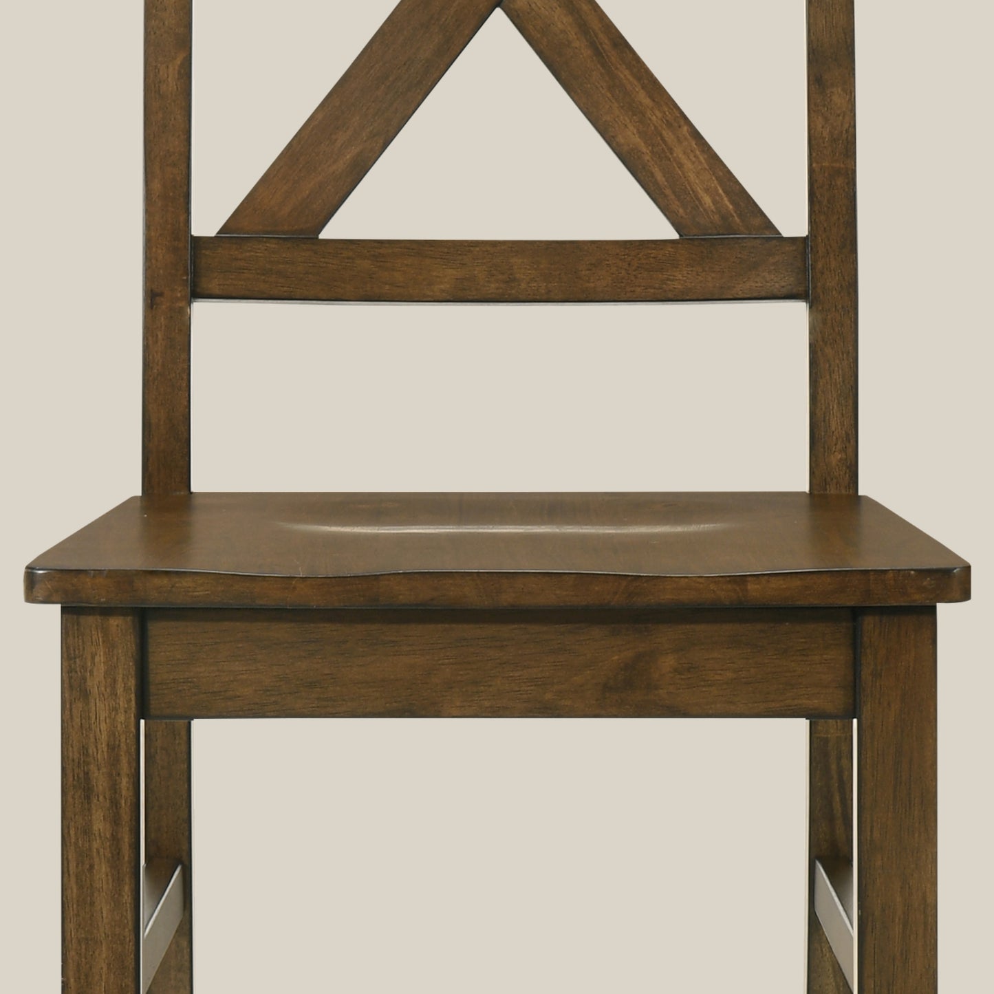 Galano Solid Wood Cross-Back Dining Chair Set of 2 18.5" W x 21.4" D x 38.4" H