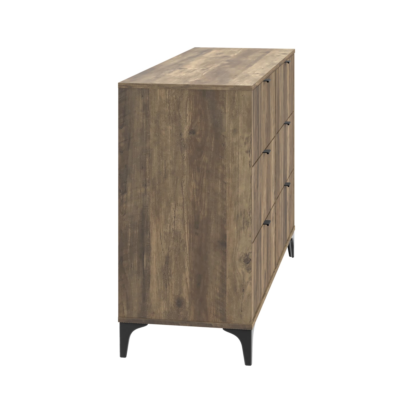 Galano Zaffy 6 Drawer Dresser (Interlock) - Knotty Oak