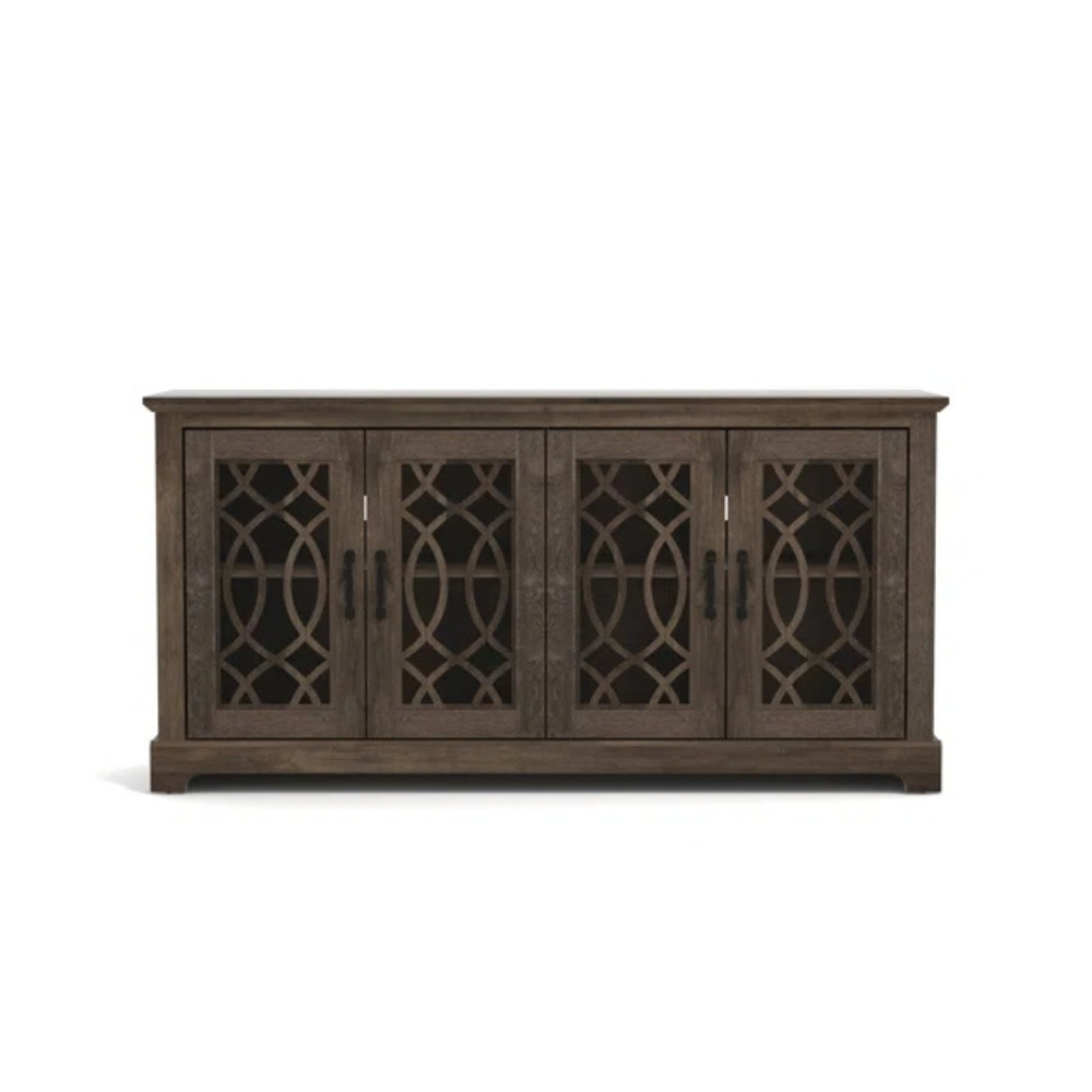 GALANO TV Stand for TVs up to 65" with Adjustable Shelves and Cable Management