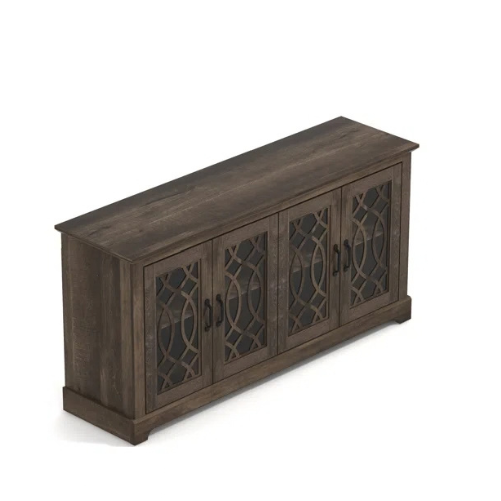 GALANO TV Stand for TVs up to 65" with Adjustable Shelves and Cable Management