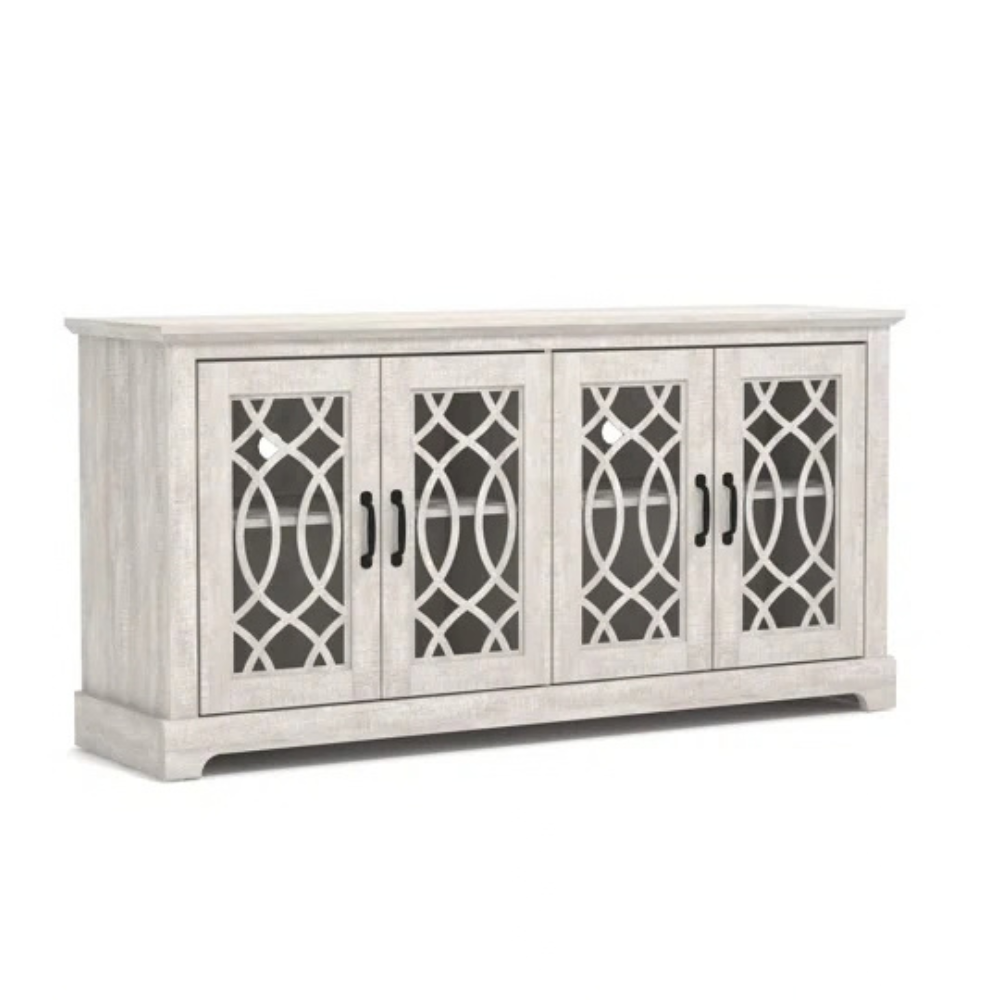 GALANO TV Stand for TVs up to 65" with Adjustable Shelves and Cable Management