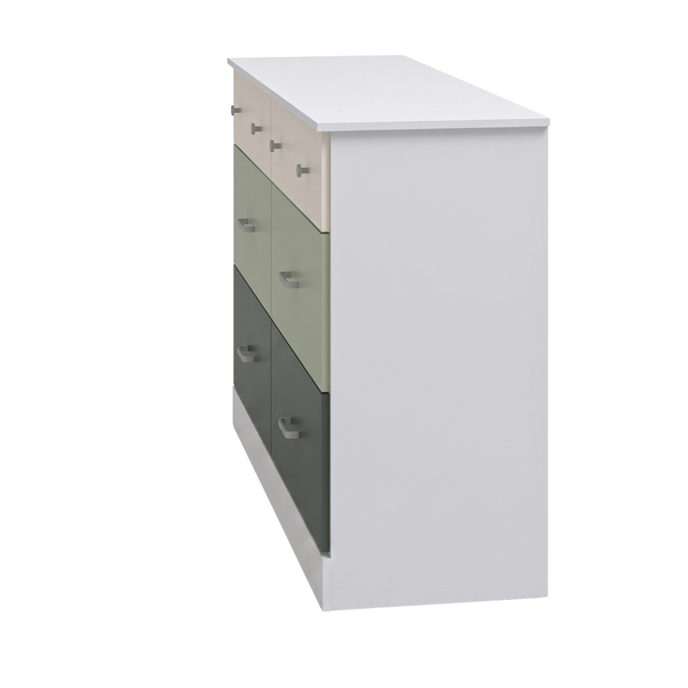 GALANO 6-Drawer Double Dresser with Interlocking Drawers, 47 in Wide