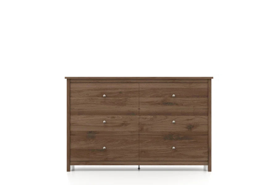 Galano 6 Drawer Standard Dresser with Manufactured Wood Construction 47.2" W