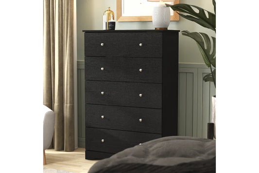 Galano 5-Drawer Dresser with Interlock Safety 31.3" W × 15.6" D × 47.2" H