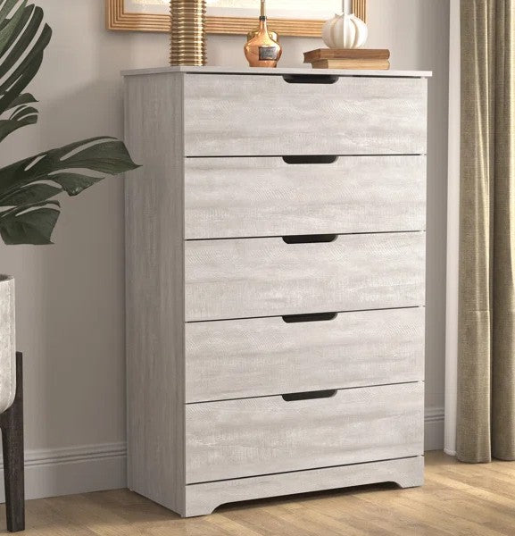 Galano 5 Drawer Dresser with Interlocking Drawers 31.3" W × 47.2" H x 15.6'' D