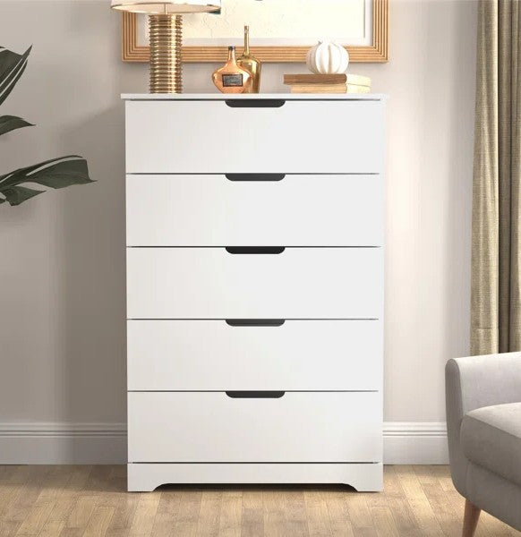 Galano 5 Drawer Dresser with Interlocking Drawers 31.3" W × 47.2" H x 15.6'' D