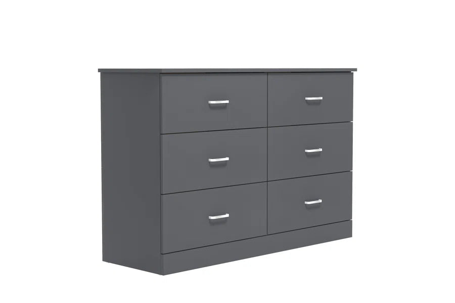 Galano 6-Drawer Double Dresser with Interlock Safety 47.0" W × 15.6" D × 31.7" H