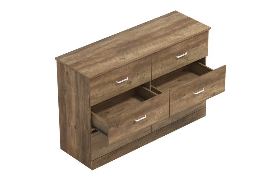 Galano 6-Drawer Double Dresser with Interlock Safety 47.0" W × 15.6" D × 31.7" H