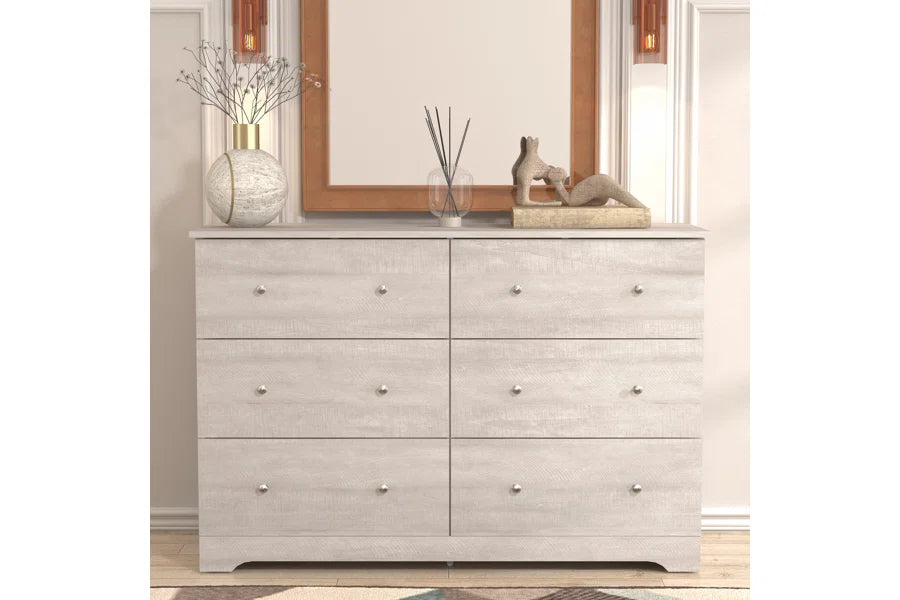 Galano 6-Drawer Double Dresser with Interlock Safety 47.0" W × 15.6" D × 31.7" H