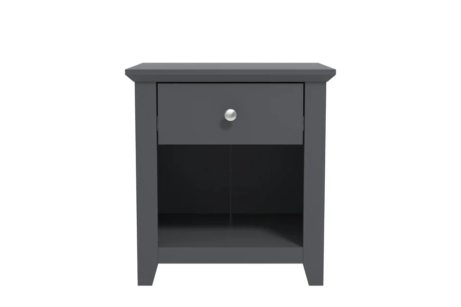 Galano Modern 1-Drawer Nightstand with Open Storage 19.3" W × 16.9" D × 20.9" H