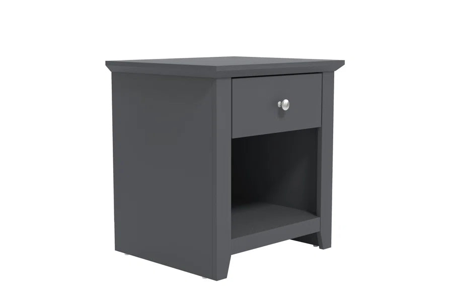 Galano Modern 1-Drawer Nightstand with Open Storage 19.3" W × 16.9" D × 20.9" H