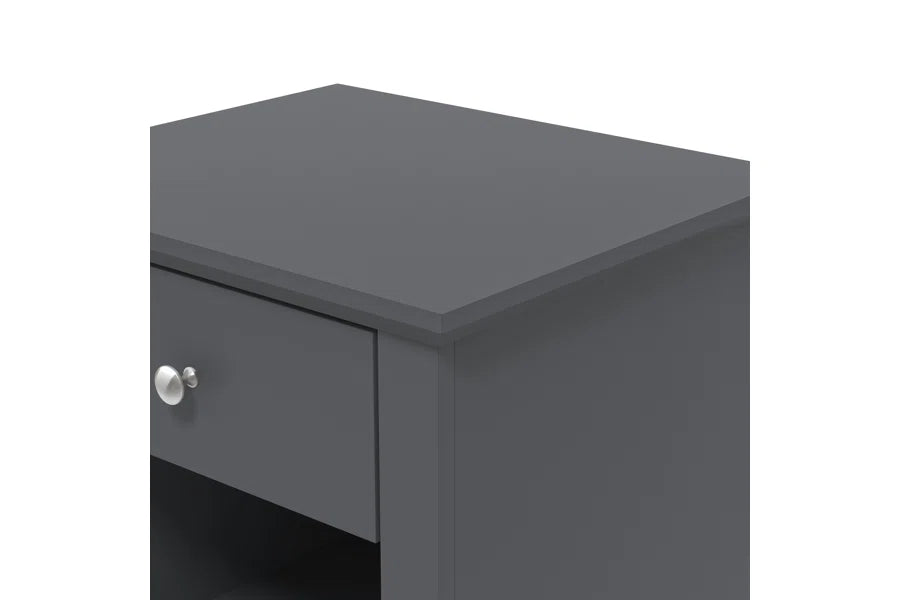 Galano Modern 1-Drawer Nightstand with Open Storage 19.3" W × 16.9" D × 20.9" H