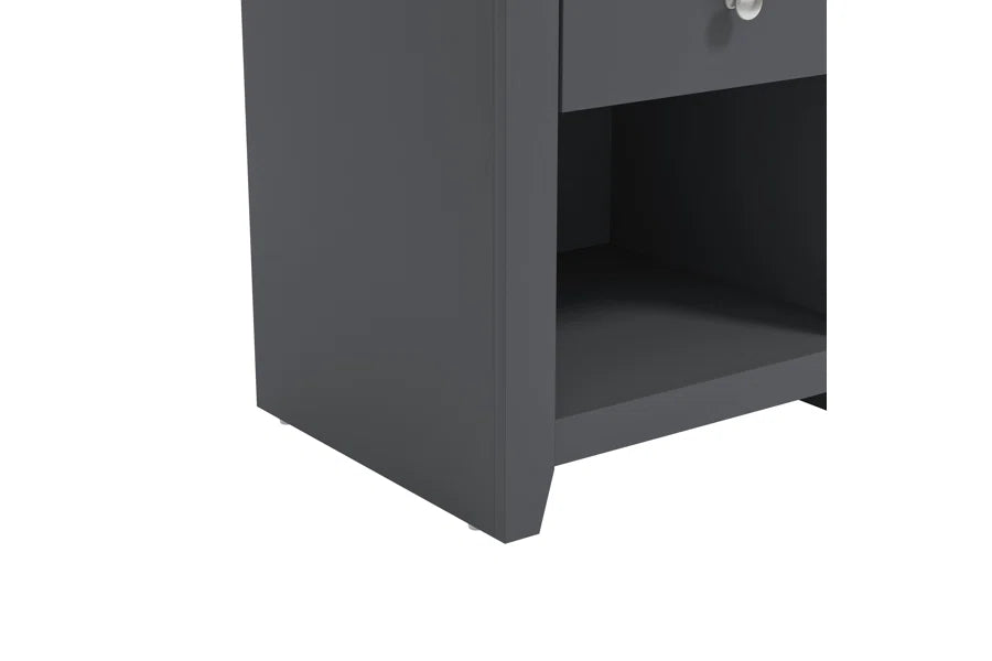 Galano Modern 1-Drawer Nightstand with Open Storage 19.3" W × 16.9" D × 20.9" H
