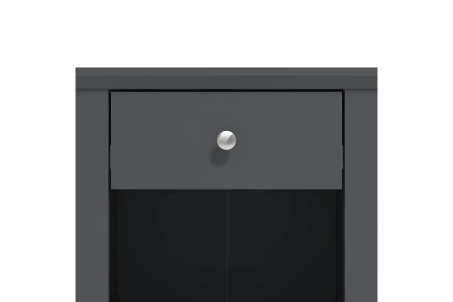 Galano Modern 1-Drawer Nightstand with Open Storage 19.3" W × 16.9" D × 20.9" H