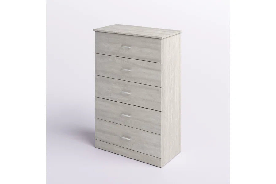 Galano 5-Drawer Dresser with Interlock Safety 31.3" W × 15.6" D × 47.2" H