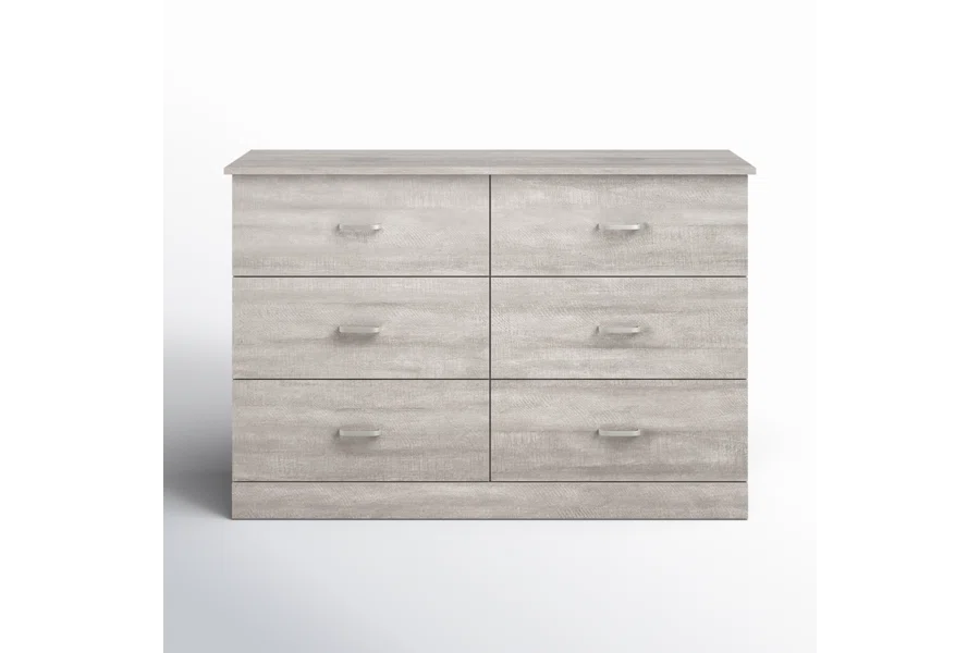 Galano 6-Drawer Double Dresser with Interlock Safety 47.0" W × 15.6" D × 31.7" H