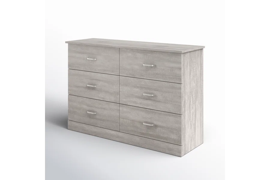 Galano 6-Drawer Double Dresser with Interlock Safety 47.0" W × 15.6" D × 31.7" H