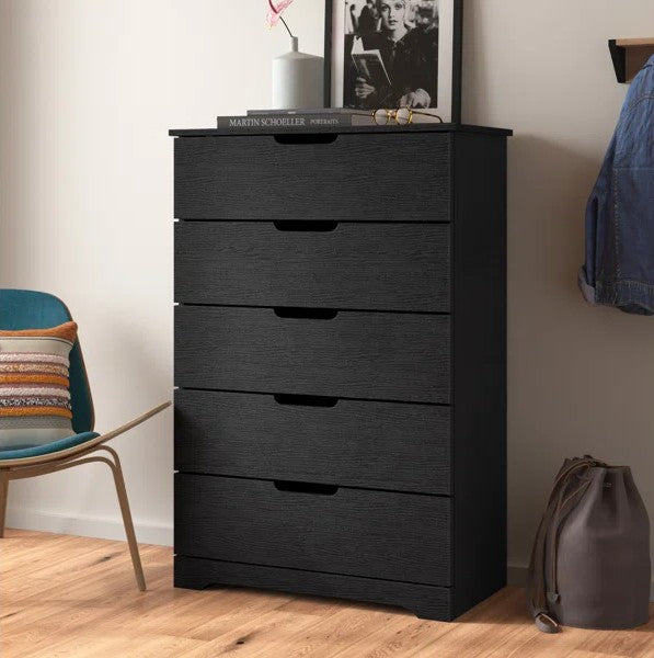 Galano 5 Drawer Dresser with Interlocking Drawers 31.3" W × 47.2" H x 15.6'' D