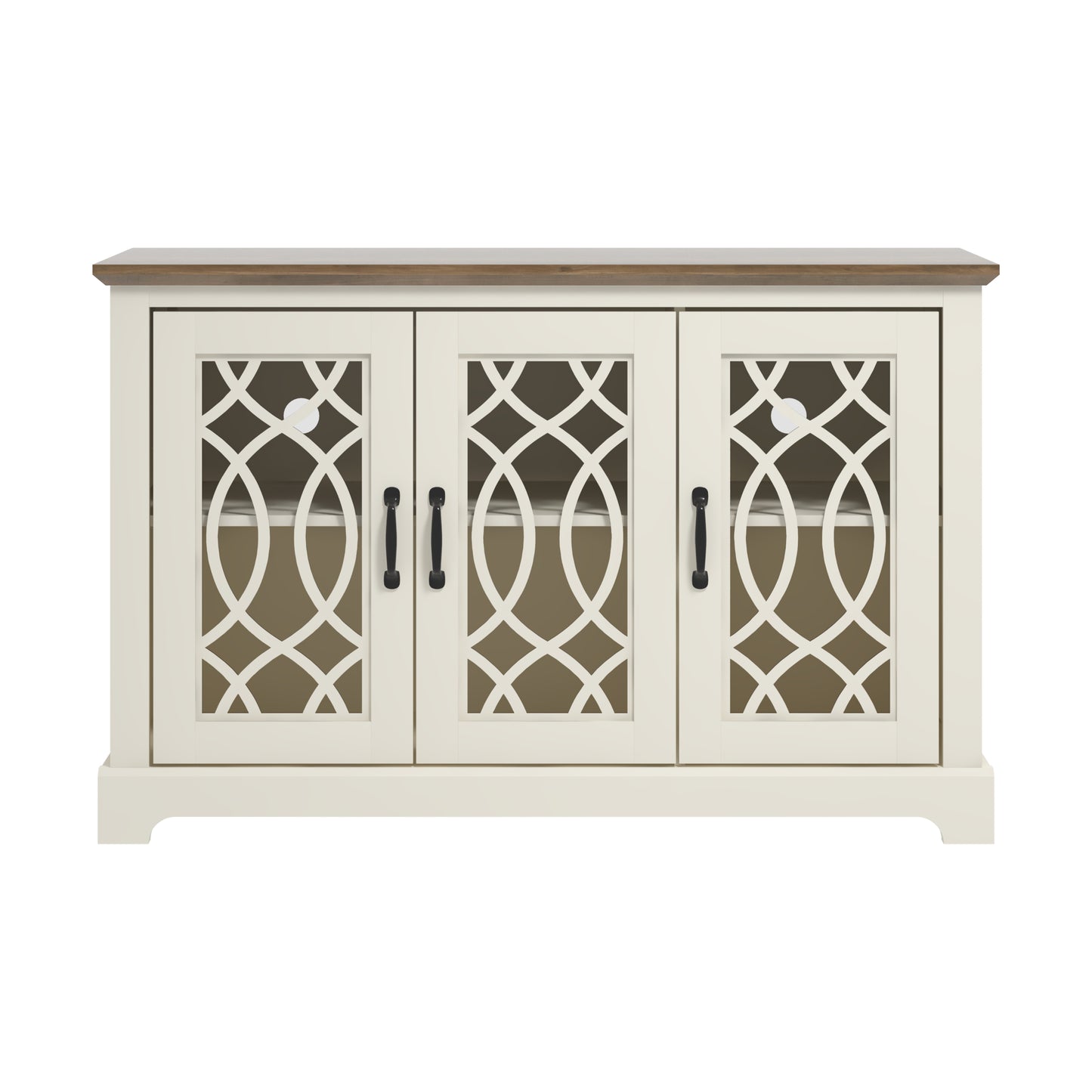 Galano sideboard with decorative cutout doors 45.7" W × 15.7" D × 29.3" H
