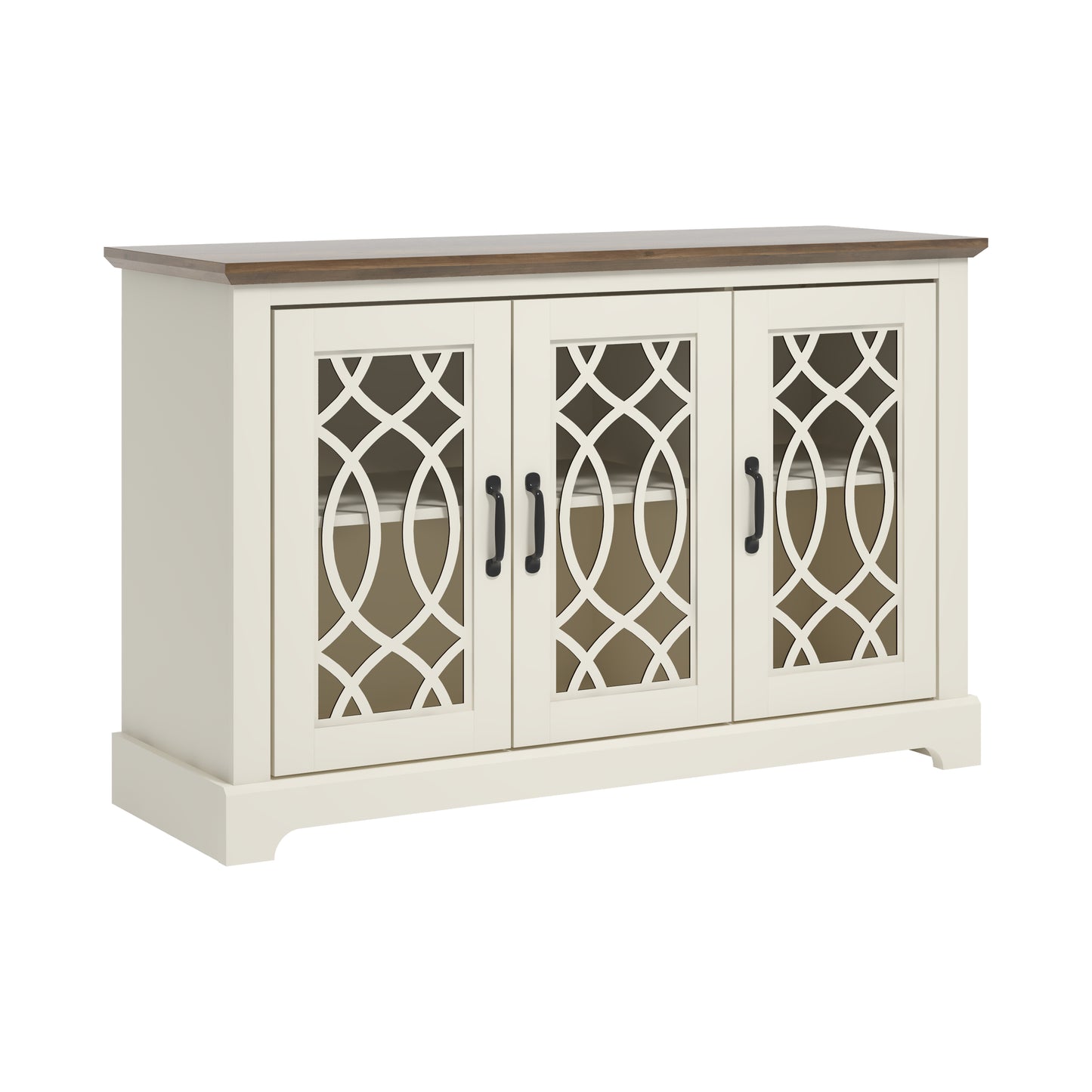 Galano sideboard with decorative cutout doors 45.7" W × 15.7" D × 29.3" H
