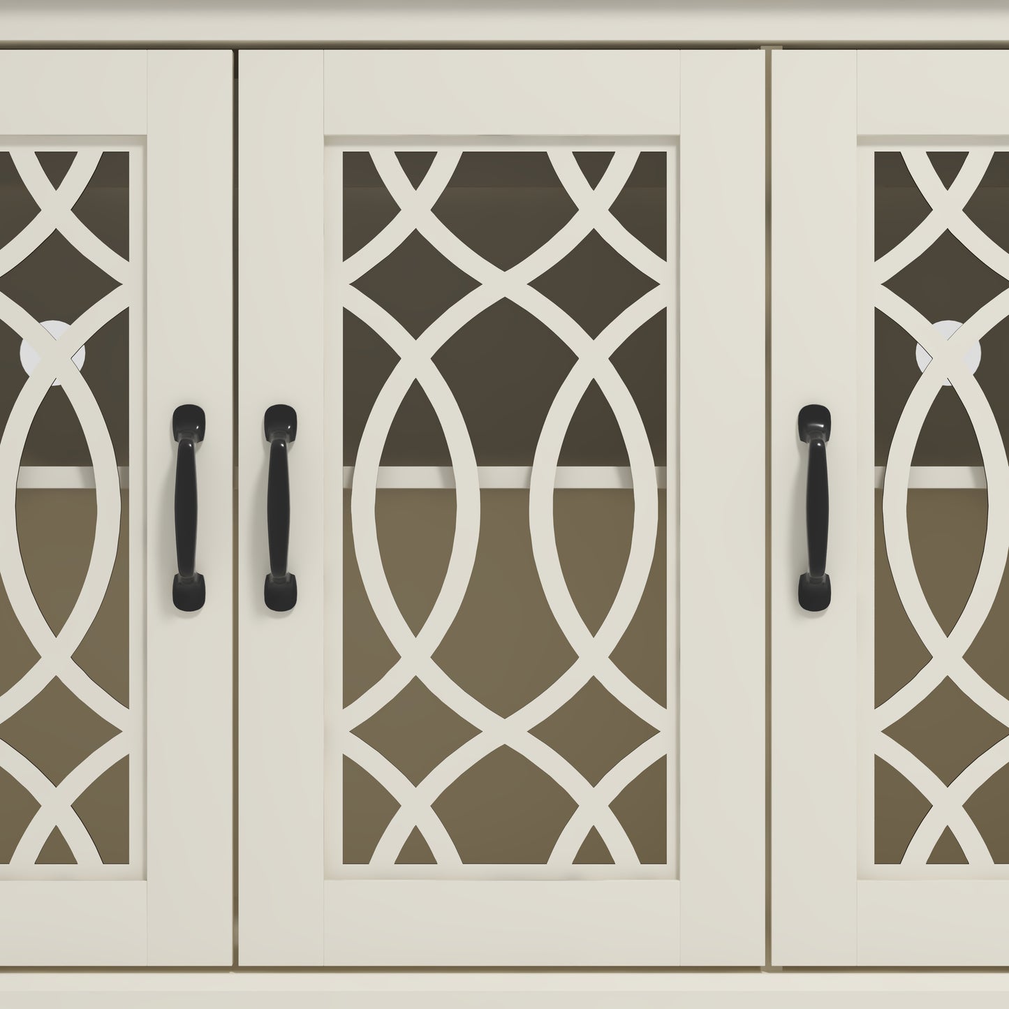 Galano sideboard with decorative cutout doors 45.7" W × 15.7" D × 29.3" H