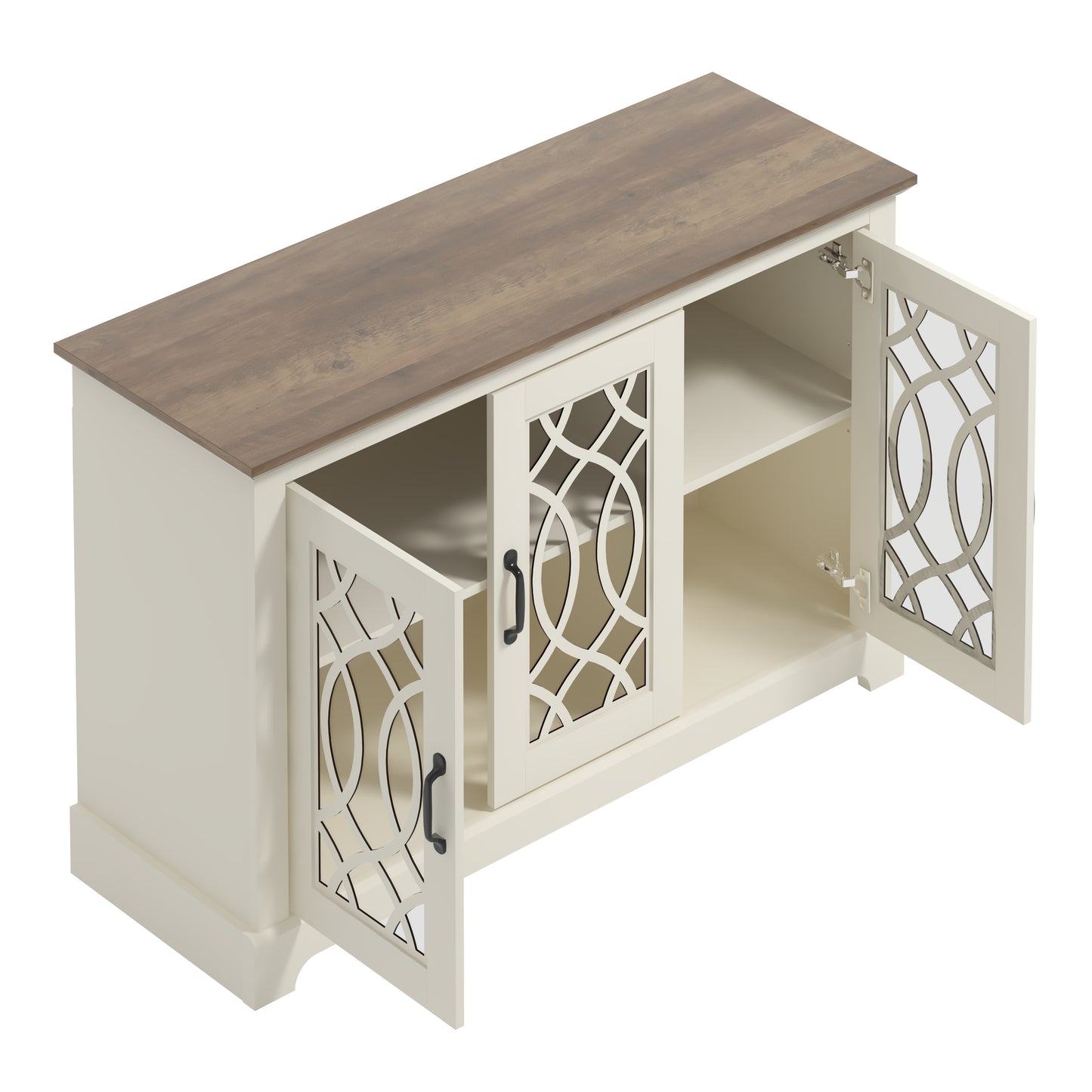 Galano sideboard with decorative cutout doors 45.7" W × 15.7" D × 29.3" H
