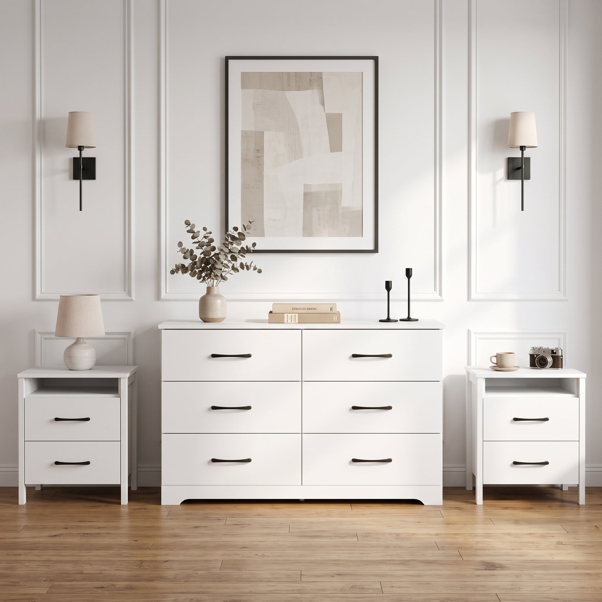 Galano Modern 3-Piece Dresser and Nightstand Set with 6-Drawer Dresser – Galano Furniture