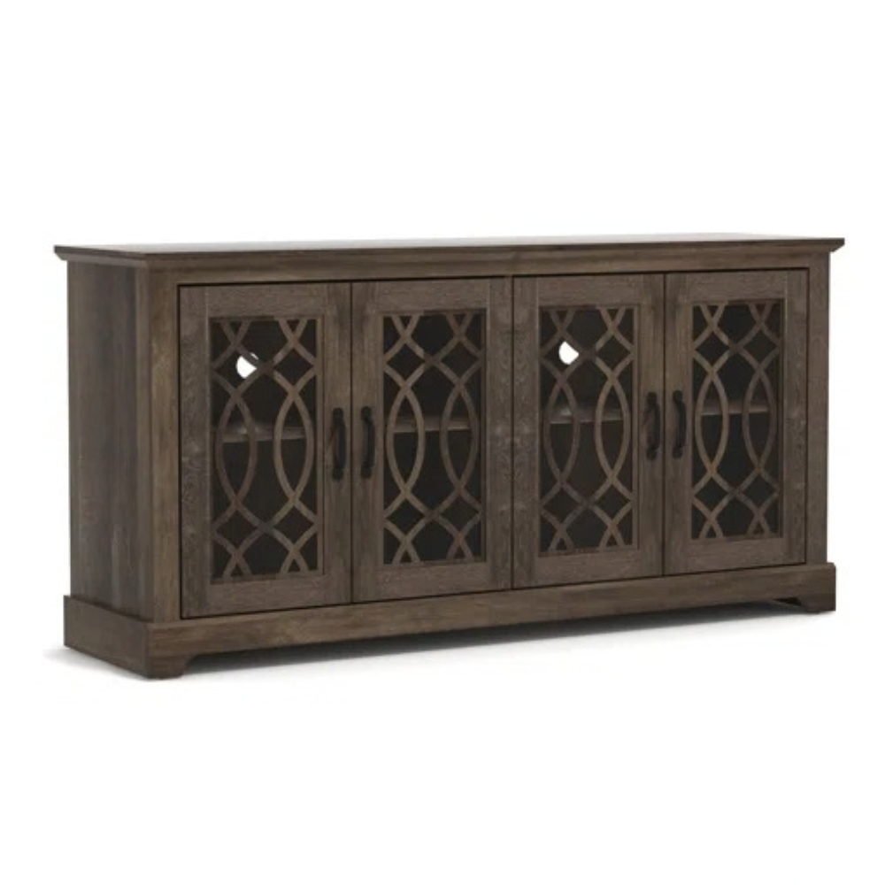 GALANO TV Stand for TVs up to 65" with Adjustable Shelves and Cable Management