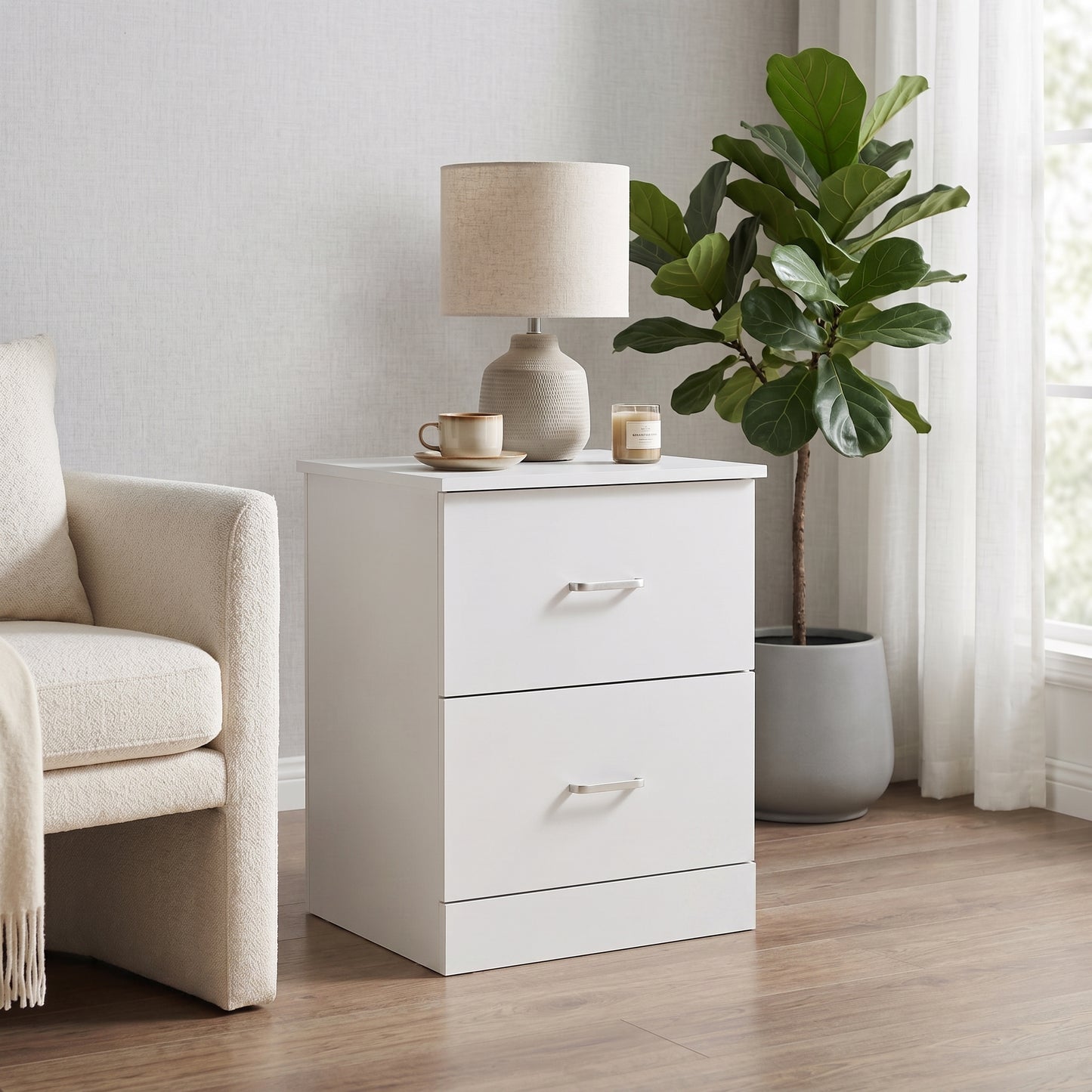Galano Modern 3-Piece Dresser and Nightstand Set with 6-Drawer Dresser, Interlocking Drawer System and 2 Nightstands