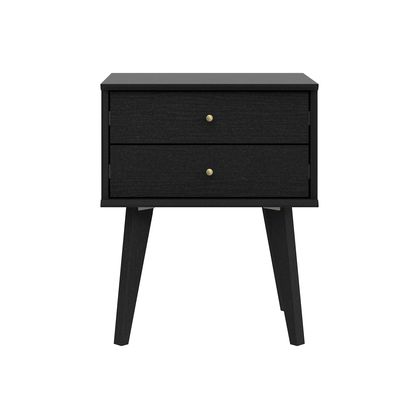Galano 2-Drawer Nightstand with Angled Legs 18.1" W x 14.2" D x 22.1" H