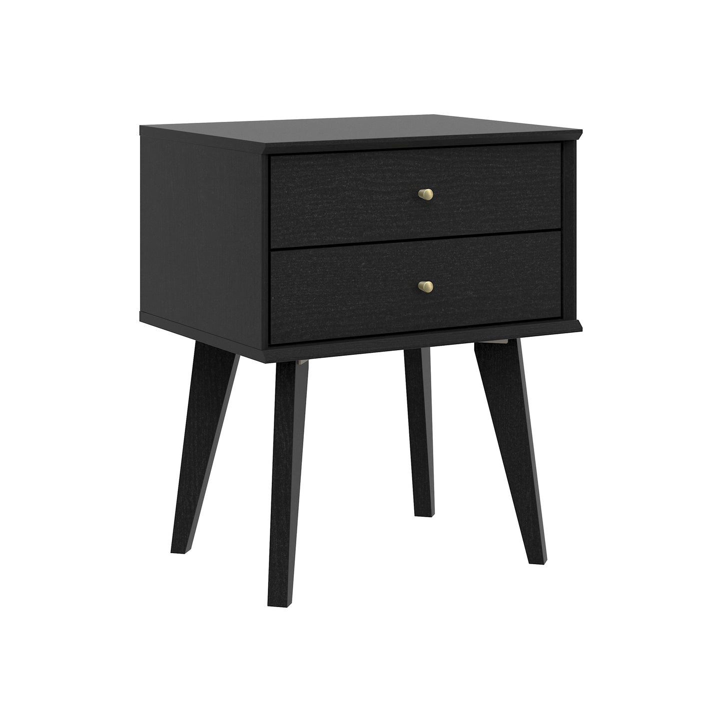 Galano 2-Drawer Nightstand with Angled Legs 18.1" W x 14.2" D x 22.1" H