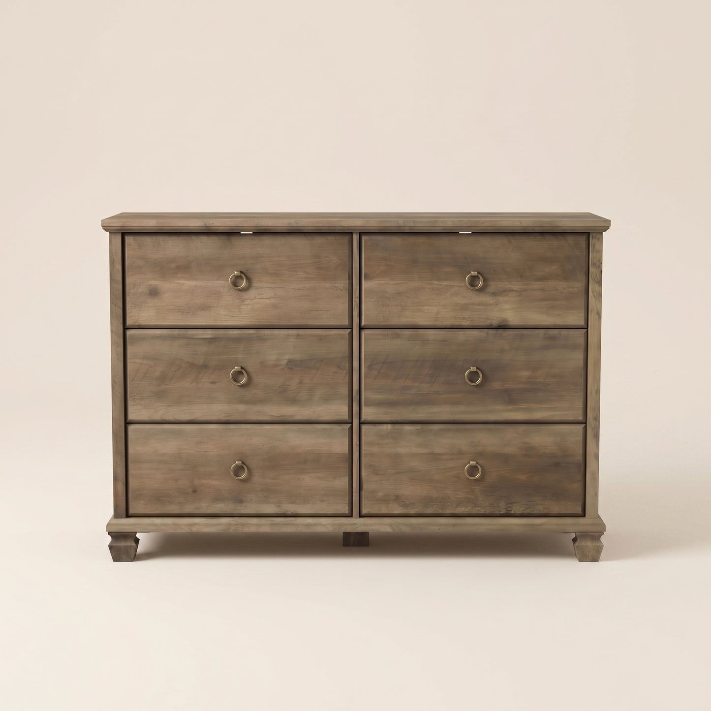 6-Drawer Double Dresser with Interlock System