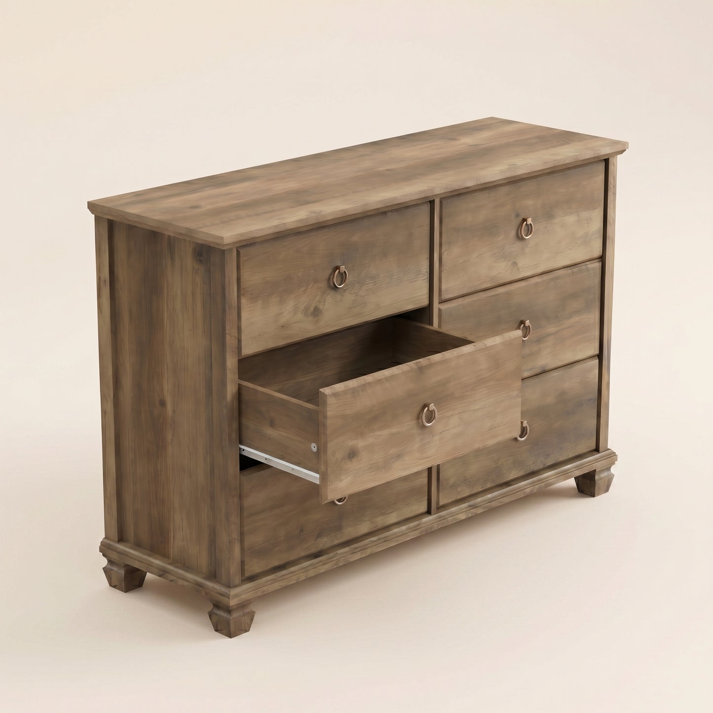 6-Drawer Double Dresser with Interlock System