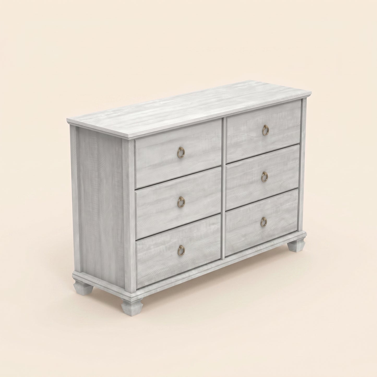 6-Drawer Double Dresser with Interlock System