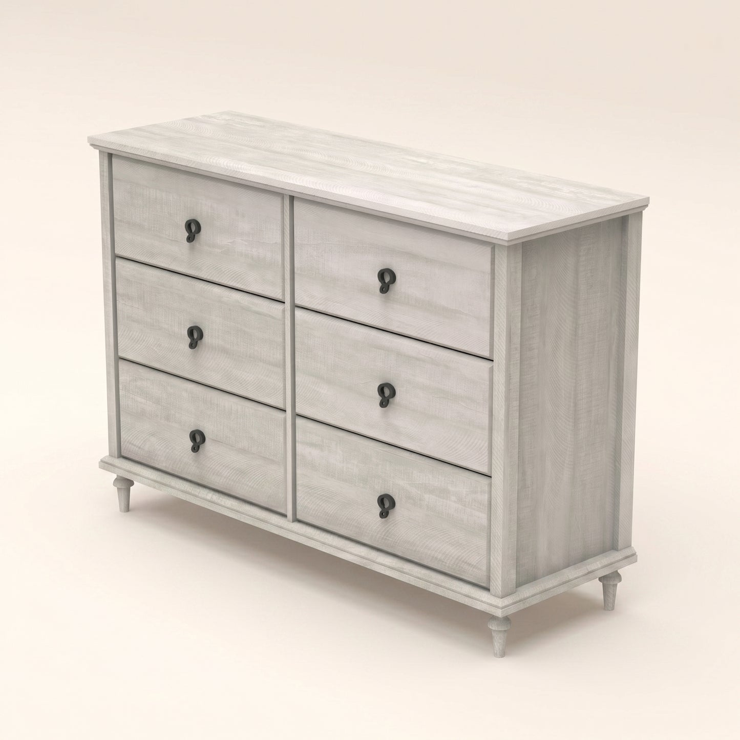 6-Drawer Double Dresser with Interlock System