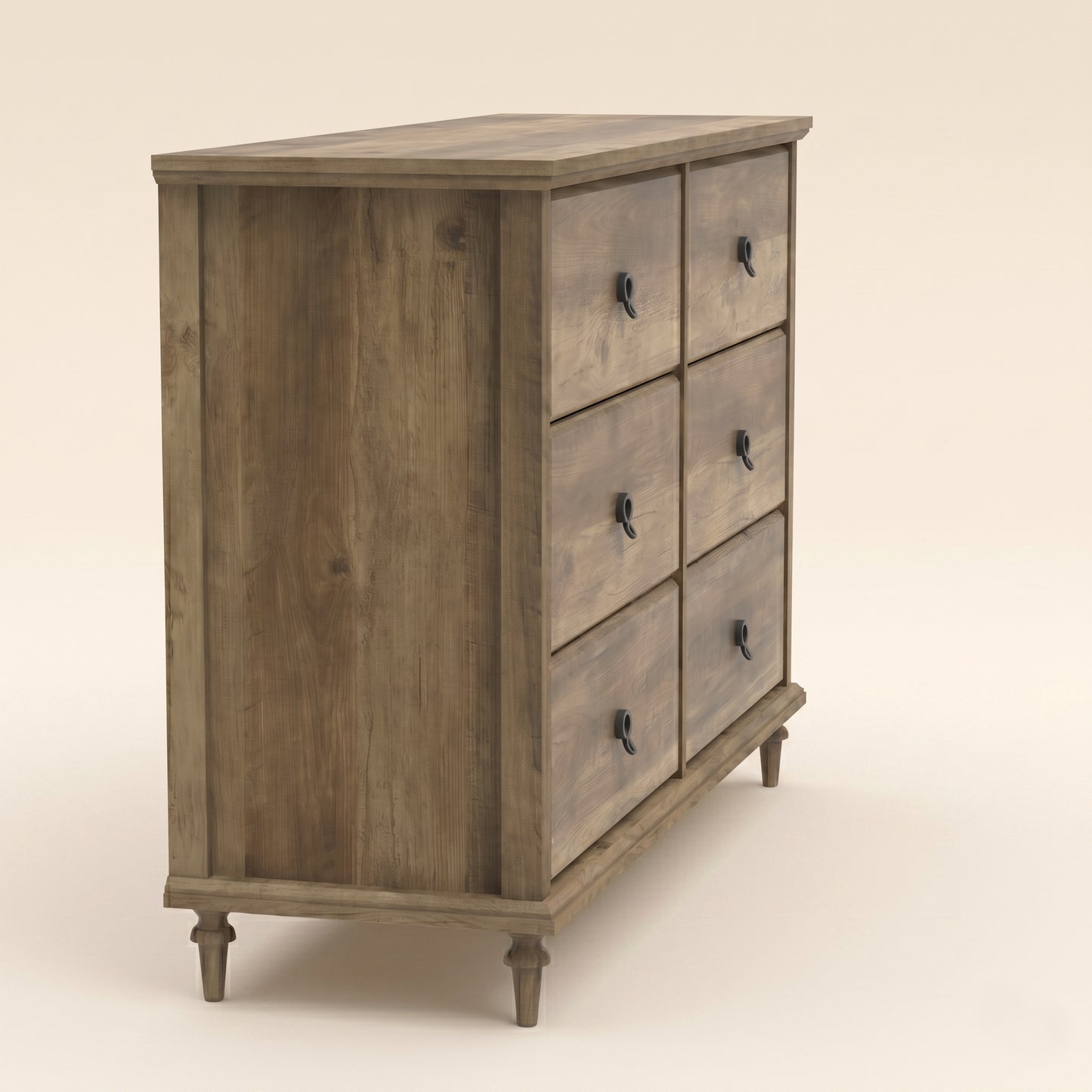 6-Drawer Double Dresser with Interlock System