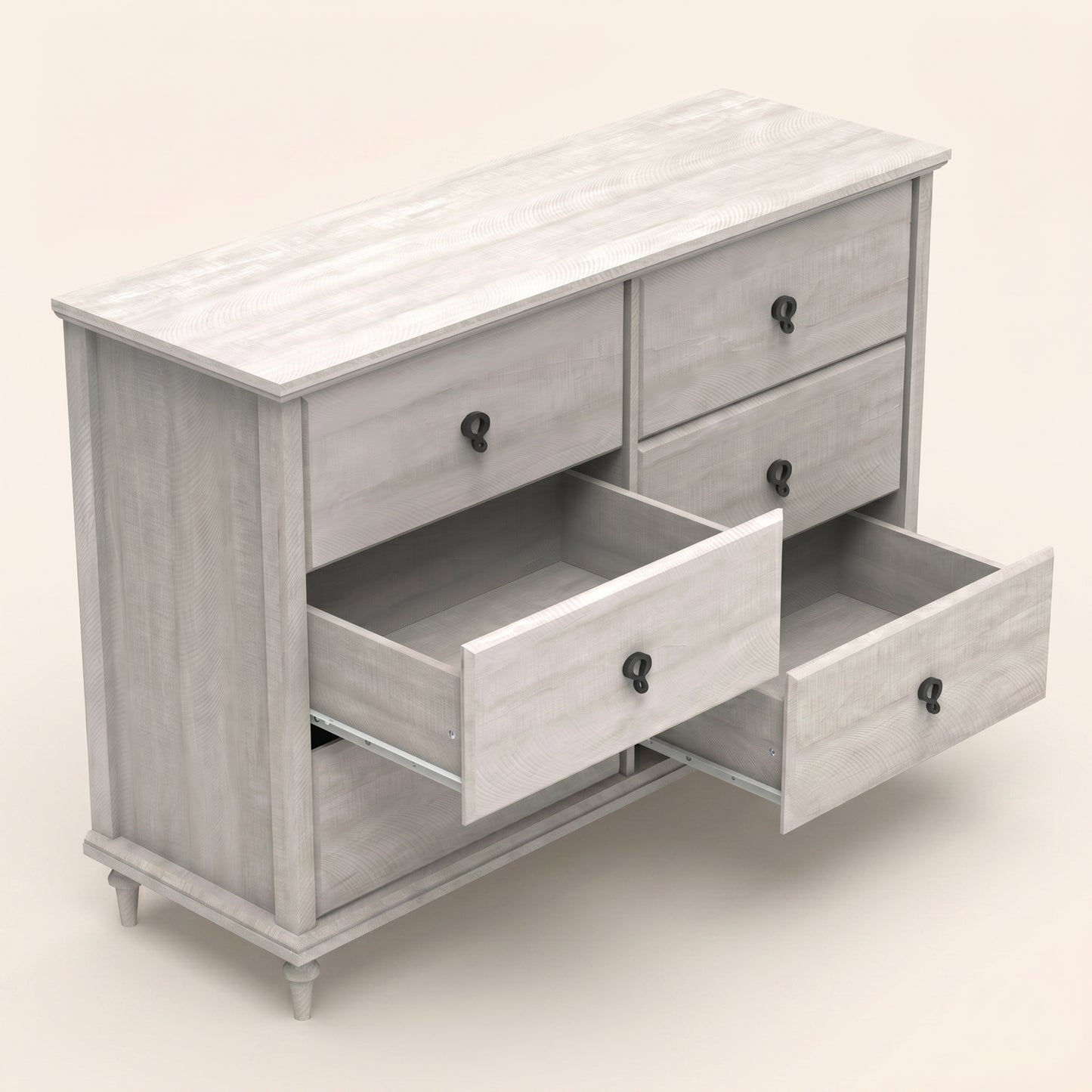 6-Drawer Double Dresser with Interlock System