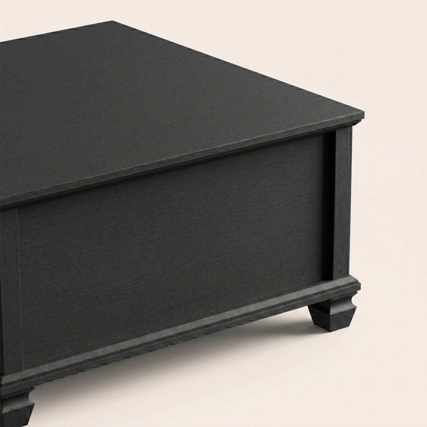 Square Coffee Table with Open Shelf, 1-Piece