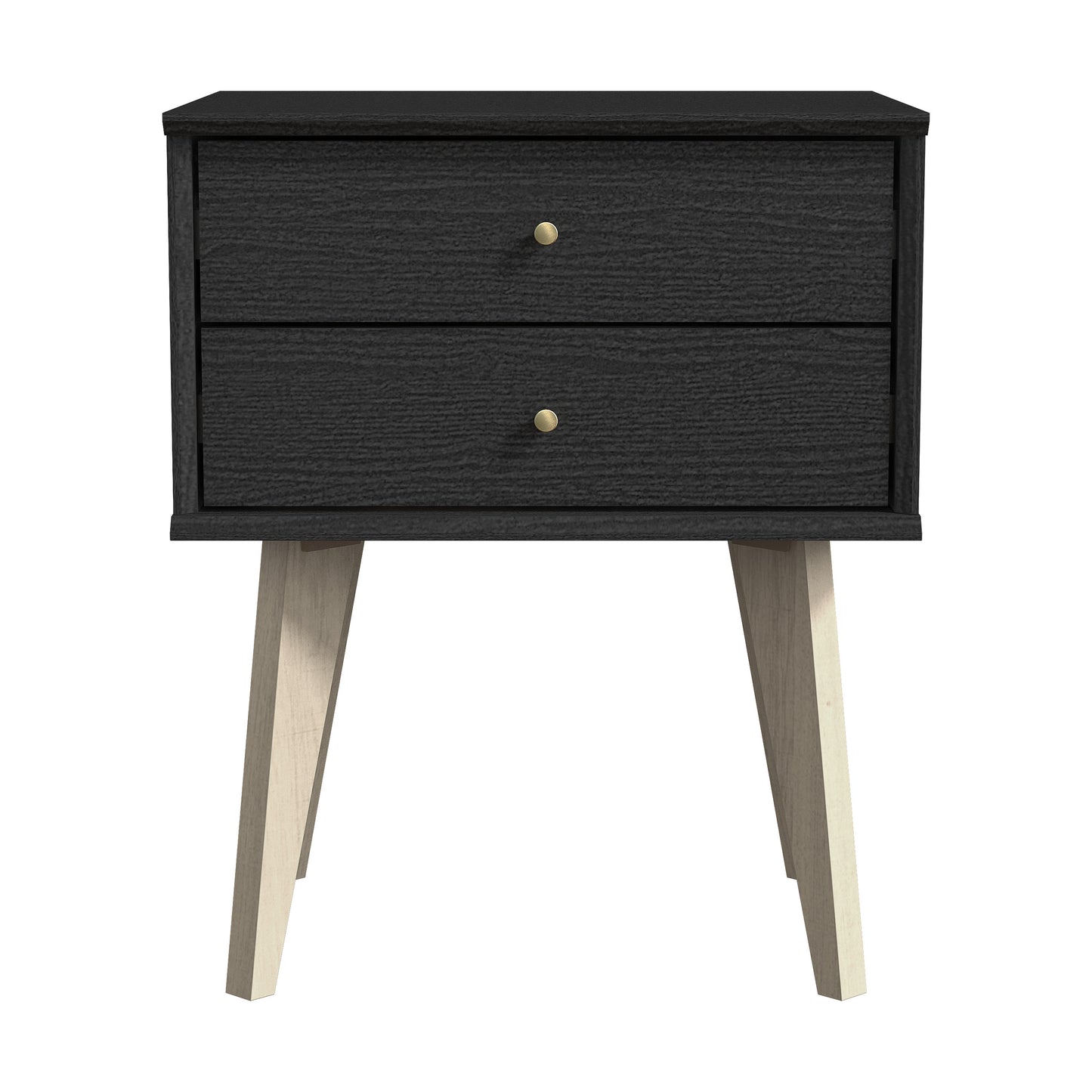 Galano 2-Drawer Nightstand with Angled Legs 18.1" W x 14.2" D x 22.1" H