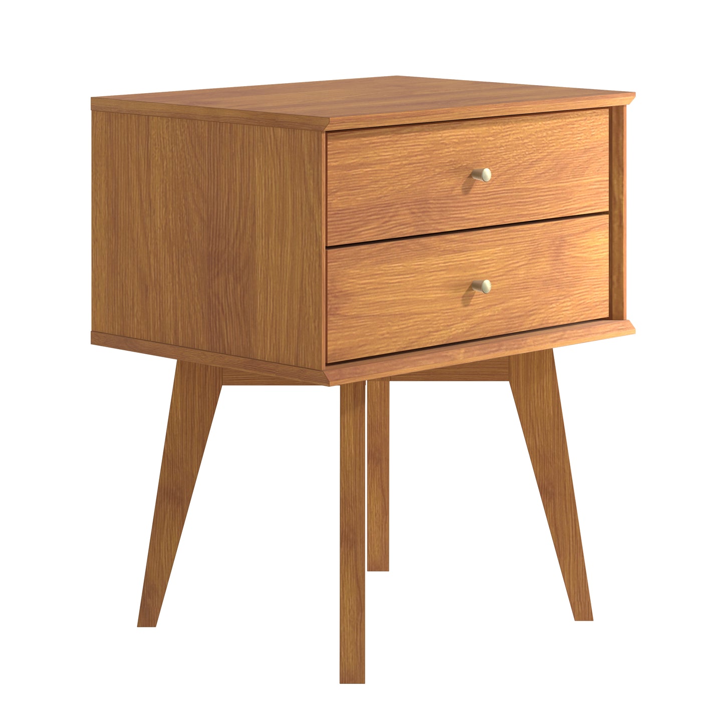 Galano Abby Retro 2 Drawer Nightstand (Set of 2)
