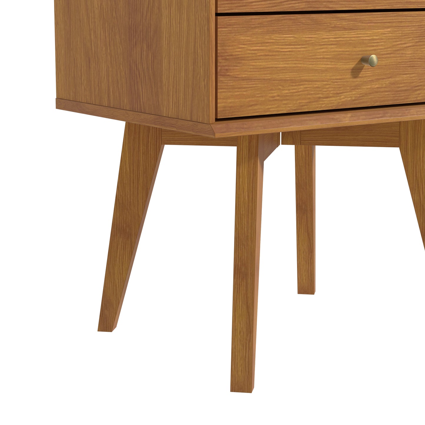 Galano Abby Retro 2 Drawer Nightstand (Set of 2)